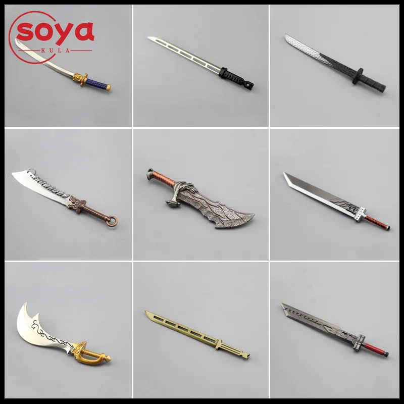 1/12 مقياس الجندي سكين طويل نموذج مشهد صغير الدعائم صالح 6 ''ذكر أنثى الجندي عمل الشكل دمى الجسم #1