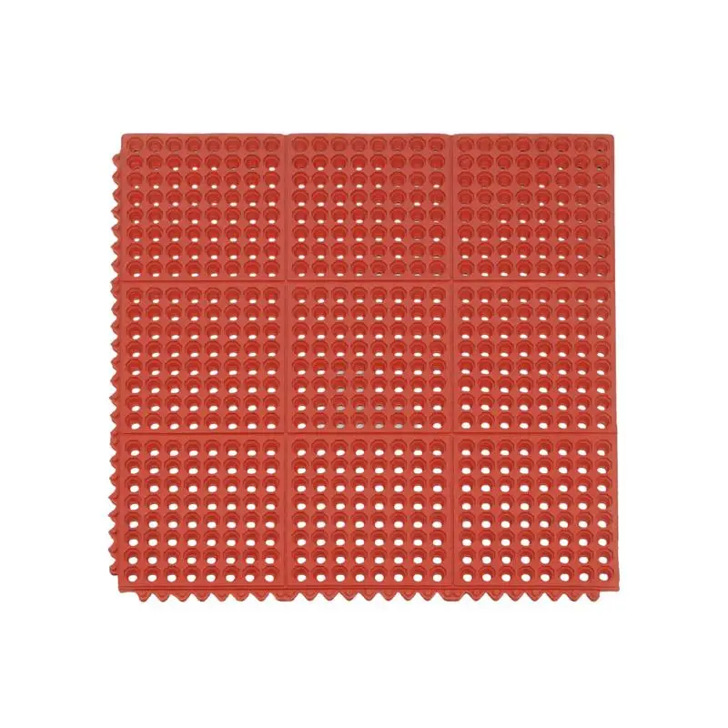 

Red Anti-Fatigue Kitchen Mat, 90x90cm, Thick Non-Slip Floor Mat for Comfort and Safety