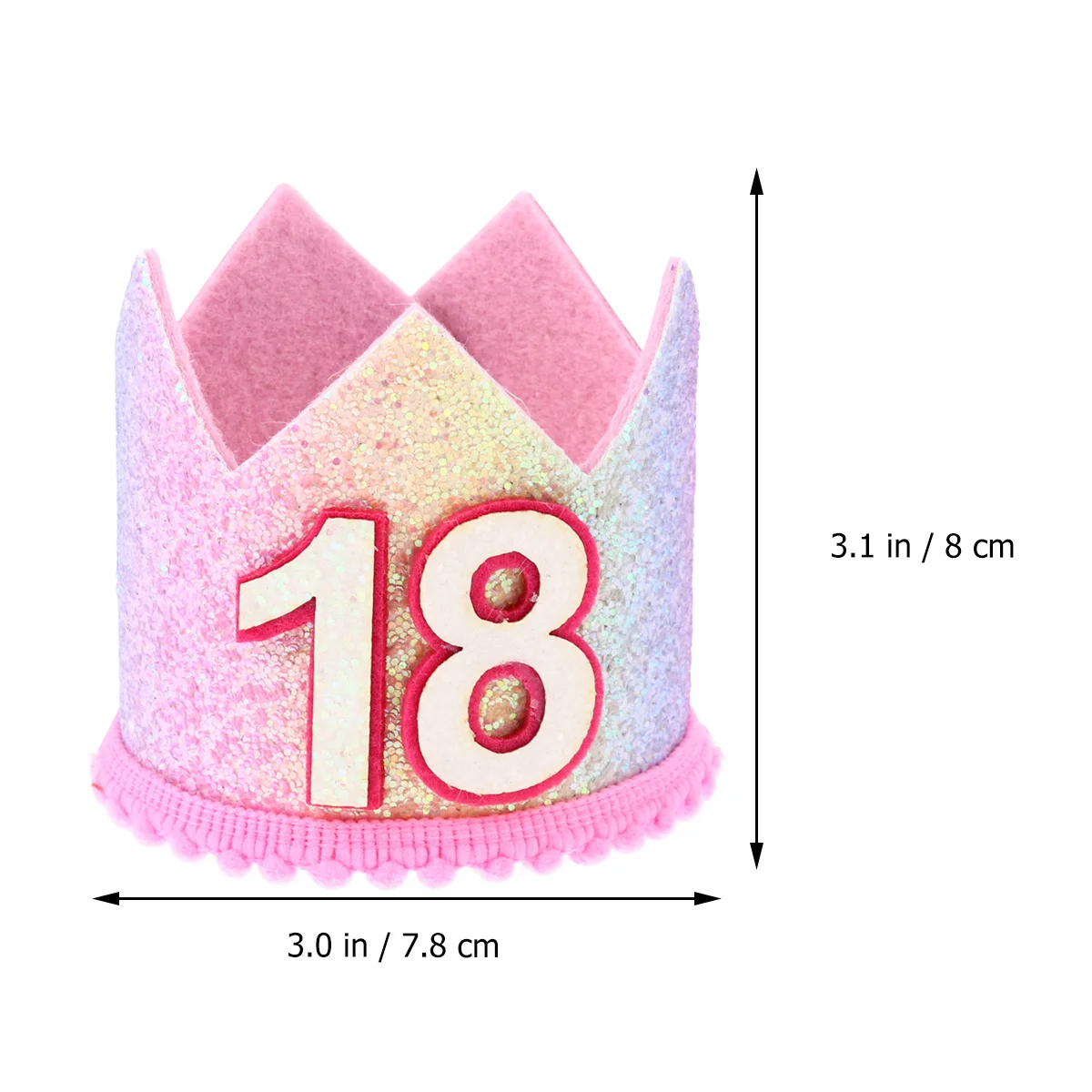 

Adult Birthday Hat Party Headband Rainbow Makeup Accessory Festive Supplies for Women Kids Celebration