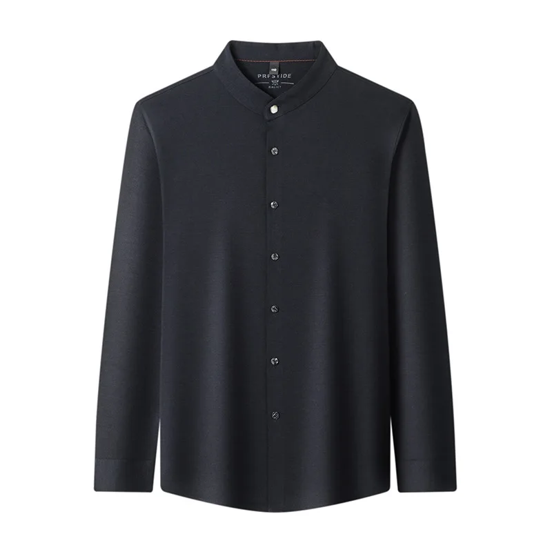 Fashionable Young Men Collar Long-sleeved Shirt Spring Autumn Versatile Comfortable Shirt Men