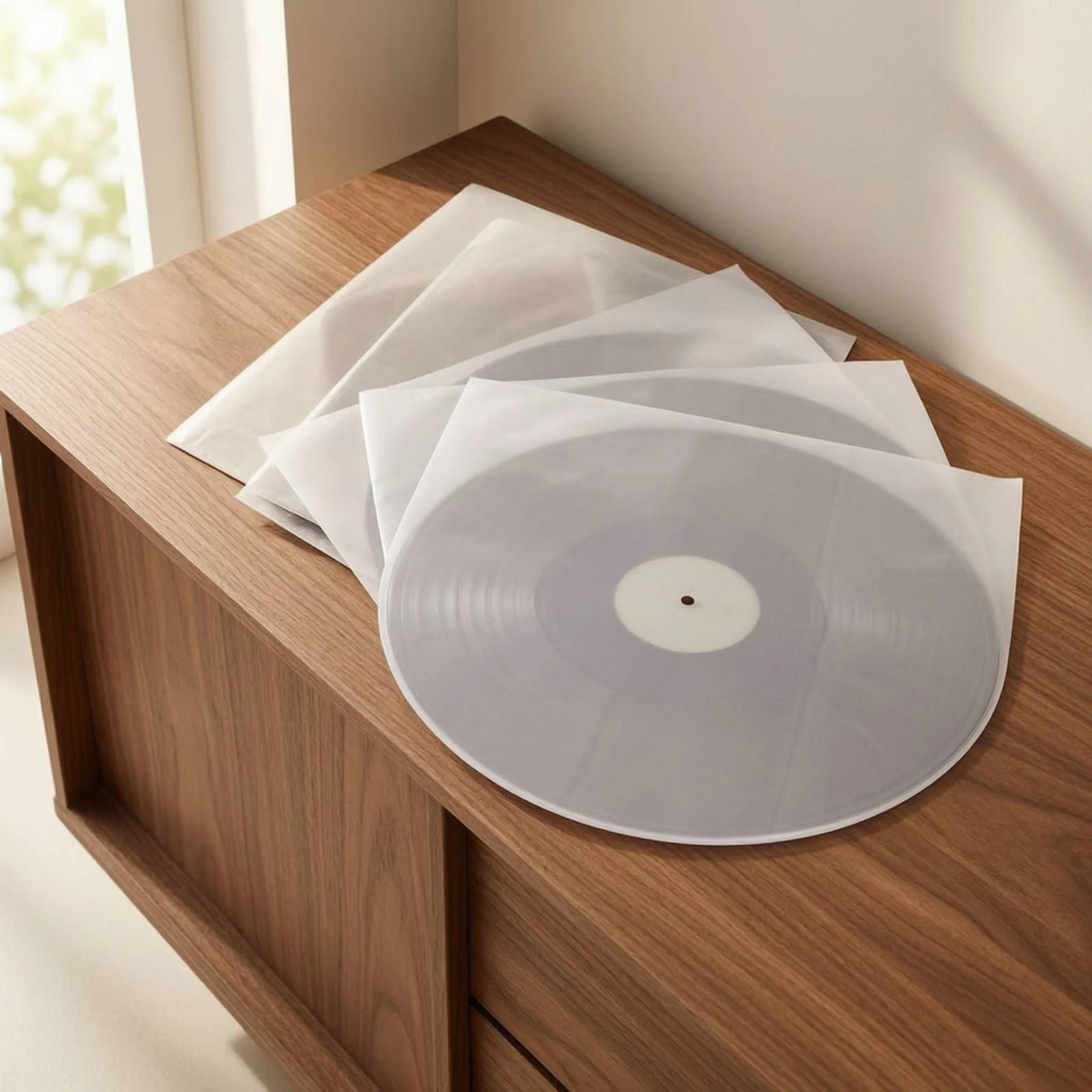 50 Pieces Vinyl Vinyl Inner Sleeve Archival Quality LP Inner Sleeve Sleeves Anti-Static Scratch-Resistant for Collectors