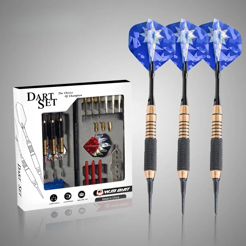 

3pcs/set Of Metal High-grade Stainless Iron Needle Darts 18g Competition Training Black Aluminum Rod Laser Wing Entertainment