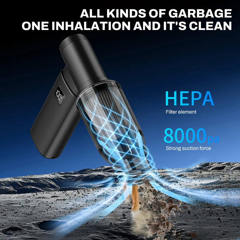 Xiaomi Turbo Jet منفاخ 800000RPM فرش السيارات قوية منفاخ الهواء منظف الغبار يده سوبر العنيفة منفاخ التوجه PC أداة