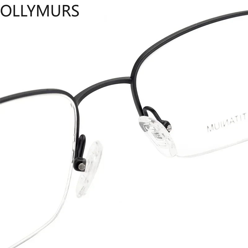 KIZN Progressive Prescription Glasses Custom Photochromic Myopia Optical Lens Eyewear Men Square Eyeglasses Titanium Frame