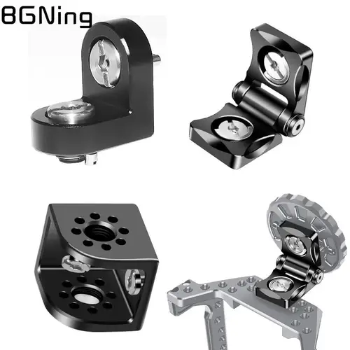 Imagen 1 del producto Adaptador de cubo 3/8, montaje de expansión cuadrado triangular, orificio de tornillo lateral ARRI de aluminio para cámara DSLR Sony, soporte de Monitor de placa de jaula