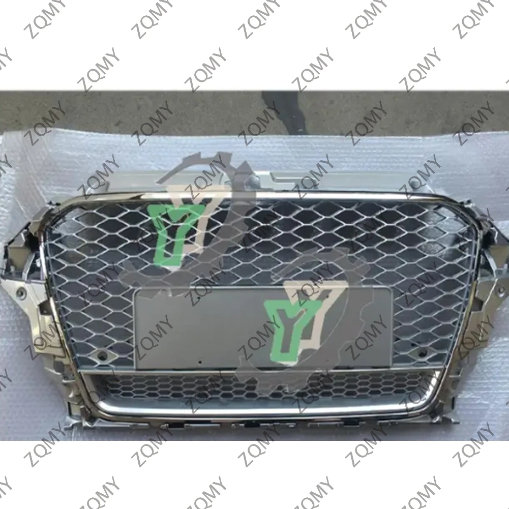 

With/Logo For Audi A3/A3L/S3 2014 2015 2016 Car Front Bumper Grille Centre Panel Styling Upper Grill (Modify RS3 style)