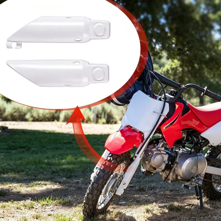 White Front Fork Guard Suspension Cover Plastic Fender for Honda XR50 CRF50 XR CRF 50 Dirt Bike Off-Road Motocross Accessories view 3