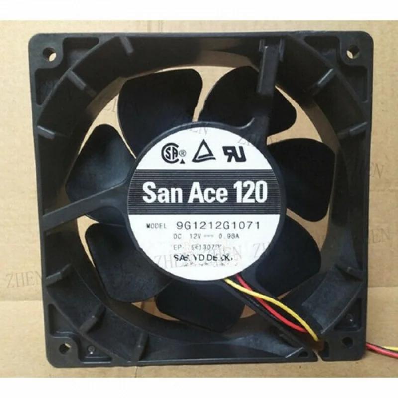 Y    1PC New for  Sanyo 9G1212G1071 12V 0.98A 3-wire gale volume high-end cooling fan # QW.