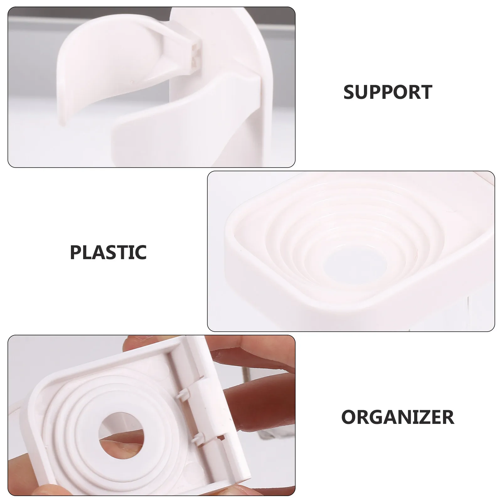 5Pcs Razor Rack Holder for Electric Razor and Brush Bathroom Organizer Adhesive Wall Mount Shaver Hanger Space Saving Solution