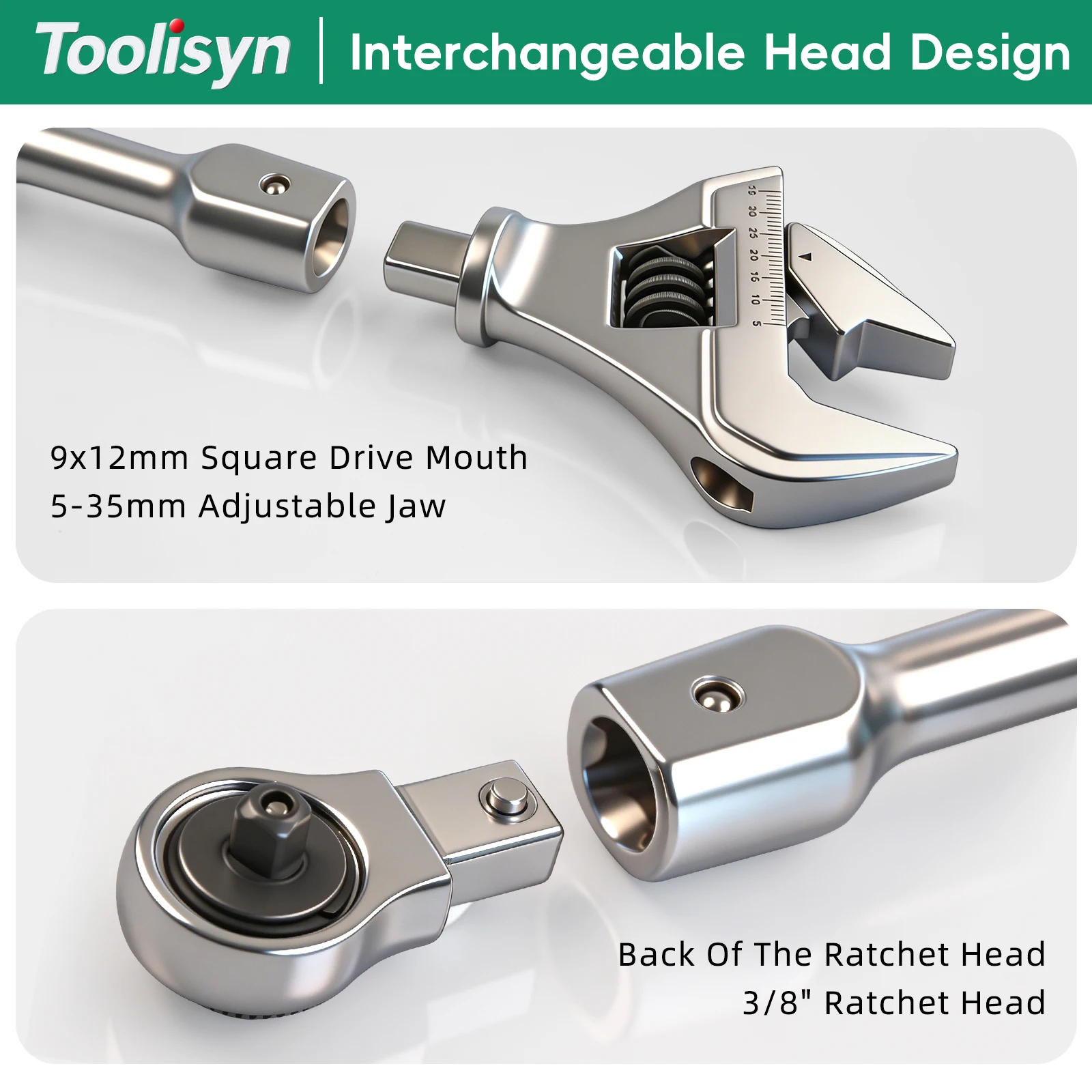 Toolisyn Digital Torque Wrench - Interchangeable Head Torque Wrench Open review and price