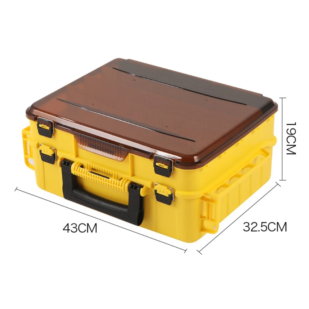 /Double /Layered /Handheld Fishing Lure Box With Detachable Partitions And Ventilation Holes For Bait Tackle Storage Organizer