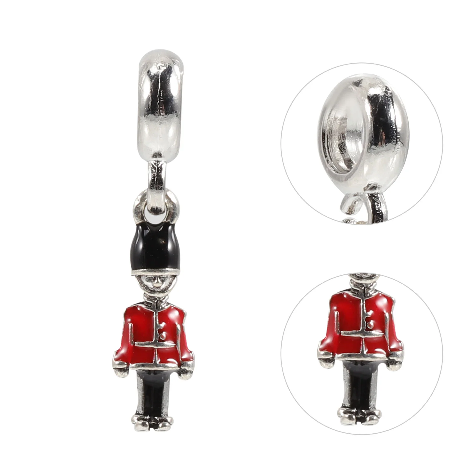 10 Pcs Key Chain Making Supplies Nutcracker Choker Accessories Fob Charms for Bracelets Pendants Necklaces