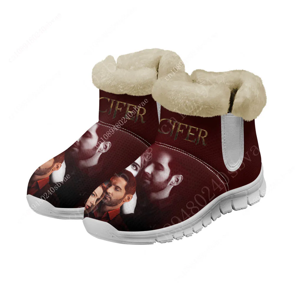 Lucifer Snow Boots Mens Womens Teenager Shoes Keep Warm High Quality Casual Lightweight Couple Sports Custom Made Sneakers