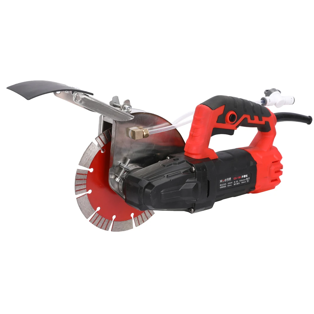 Promotional Price Concrete Cutter Saw 1600w Handheld Portable Slotting Machine