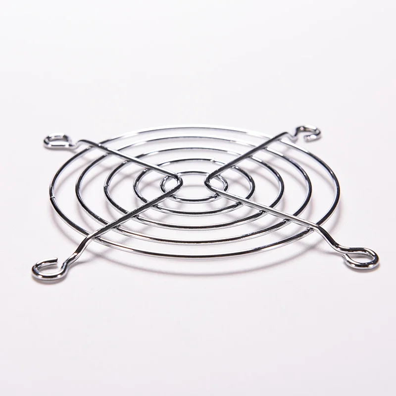 Silver Metal 80mm Chrome Computer PC Case Fan Hand Protector PC Fan Grill Finger Guard Safety Protective Cover