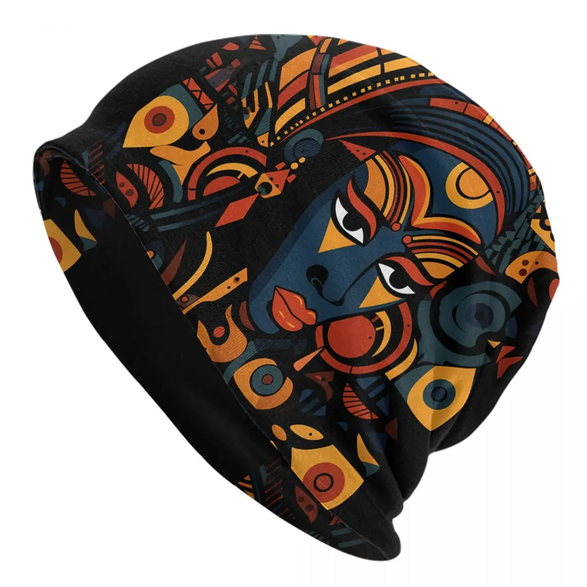 

African Ethnic Skullies Beanies Caps Tribal Thin Hat Bonnet Hats Men Hip Hop Ski Cap