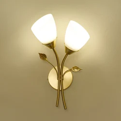 Nordic Modern Iron Wall Lamps LED Bedroom Bed Lamp Learning Corridor Room Indoor Wall Lights Glass Ball Decor Light Fixtures E27
