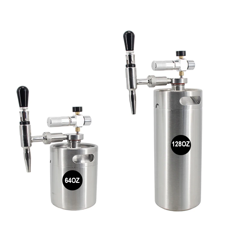 

Nitro 64/128OZ Cold Brew Coffee Espresso Martini Whiskey Sours Maker Mini Keg Nitrogen Dispenser System Uncarbonated Drink New