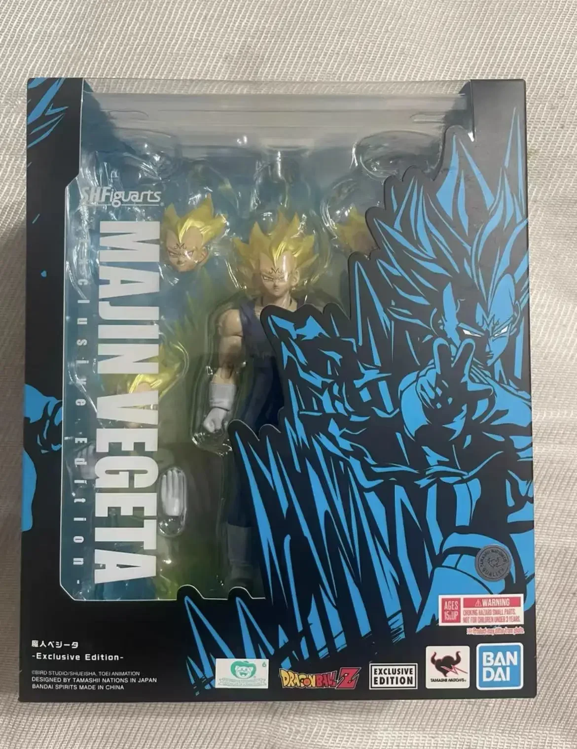 100% Original Bandai Sh Figuarts Dragon Ball Z Majin Vegeta Action Figure Exclusive Edition Model Toys Pvc Gift Anime Figura