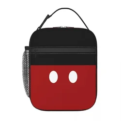 Cartoon Minnie Insulated Lunch Bag for Work School Animated Cartoon Character Waterproof Thermal Cooler Bento Box Women Kids