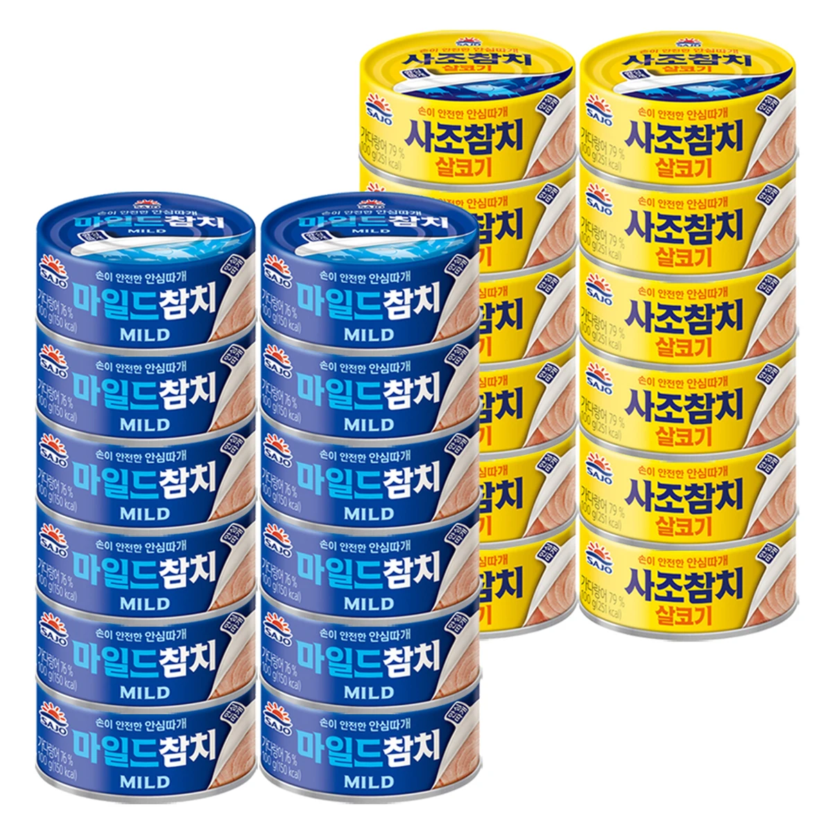 [사조공식샵] 살코기참치100g*12캔+마일드참치100g*12캔 (24캔)