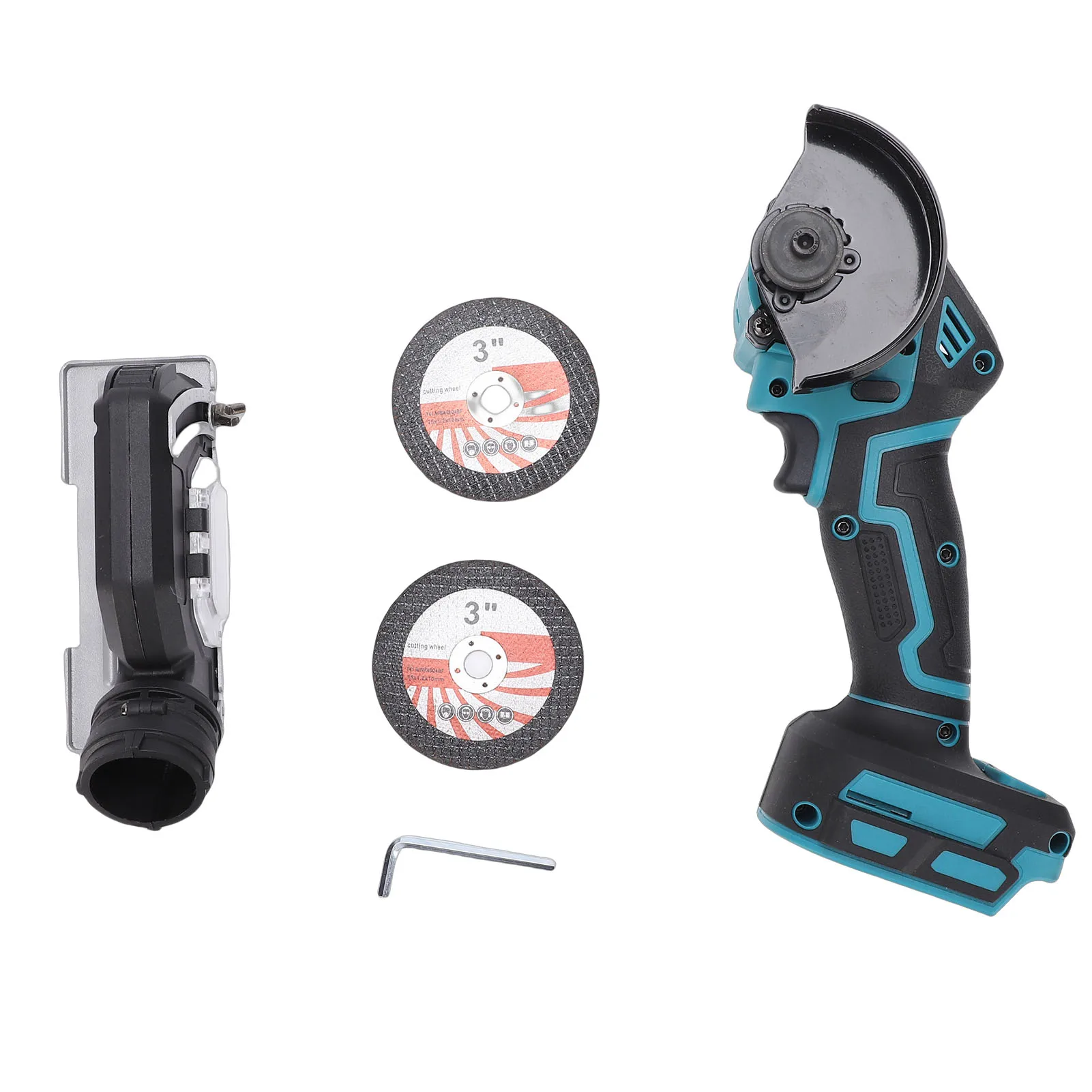 21V Cordless Mini Circular Saw with 3 Inch Sawblades and Dust Cover Electric Cutting Saw for Woodworking Home Repair
