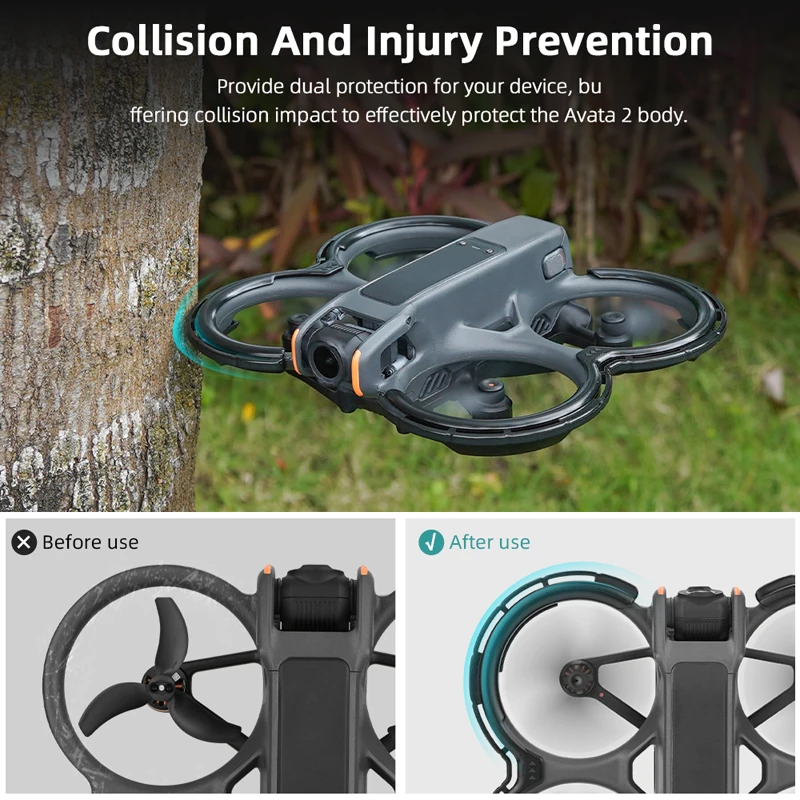 TPU Propellers Guard for DJI Avata 2 Drone Effectively Cushion Collision Impact Comprehensive Protection Drone Accessories