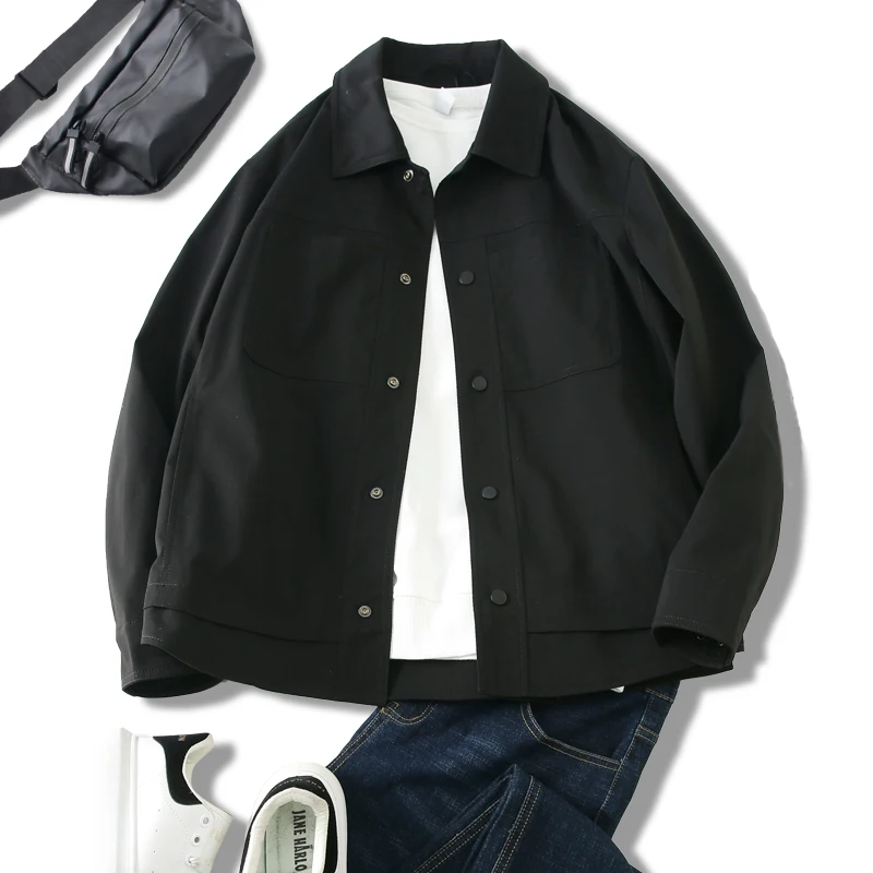 

Новая мужская повседневная куртка 2023 года с полым плетением, защитой от сминания, укороченная, весенне-осенняя, свободного кроя, из полиэфирного волокна