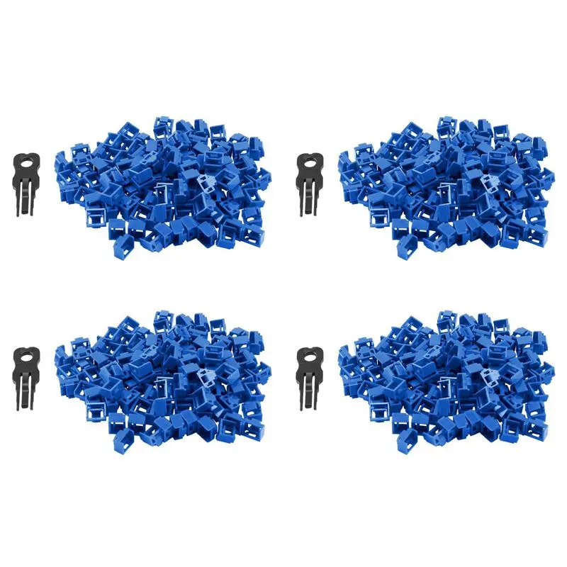 

Защитные заглушки для портов Ethernet LAN RJ45, 400 шт., синие, с запатентованным замком и ключом