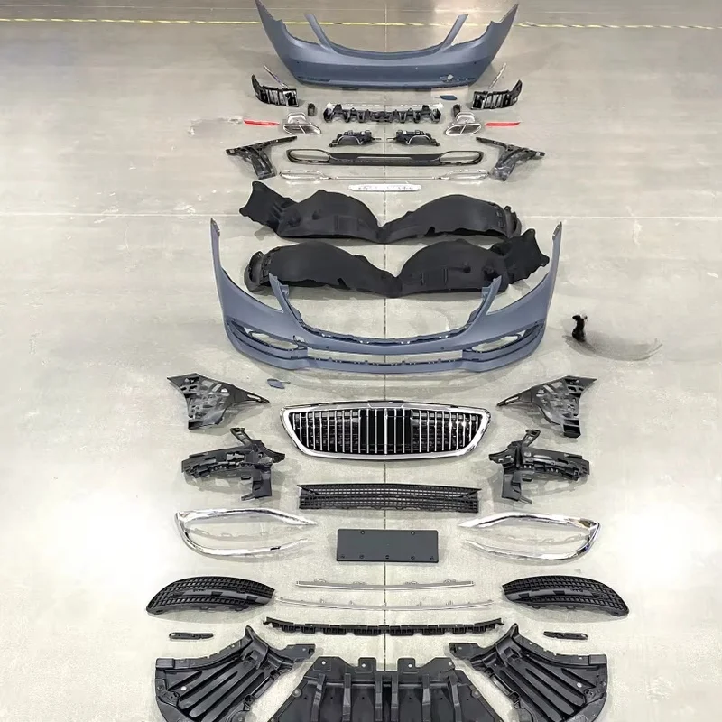 High Quality Pre LCI Facelift Conversion Full Body Kit Fit for W222 2014-2017 2018-2020 New Bumper Exterior Tuning Parts 1 Year