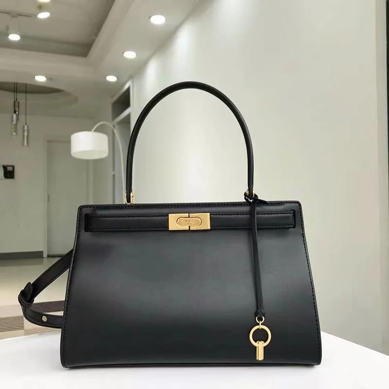 Ladies\' Genuine Leather Handbag 2024 Autumn Minimalist Commuting Shoulder Bag Classic Kelly Bag Women‘s Messenger bag