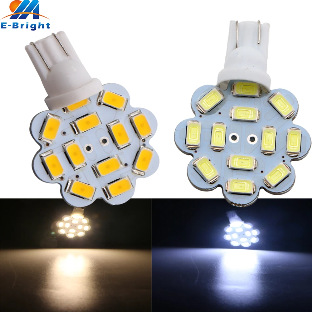 921 922 912 LED Bulbs Warm White T10 194 168 LED Bulb 9SMD Replacement for RV Trailer Camper Ceiling Dome Interior Lighting 5PCS