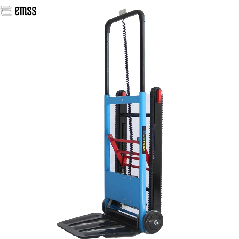 EMSS 80kg Load Electric Dolly Hand Truck Motorized Hand Truck Stair Climbing Robot