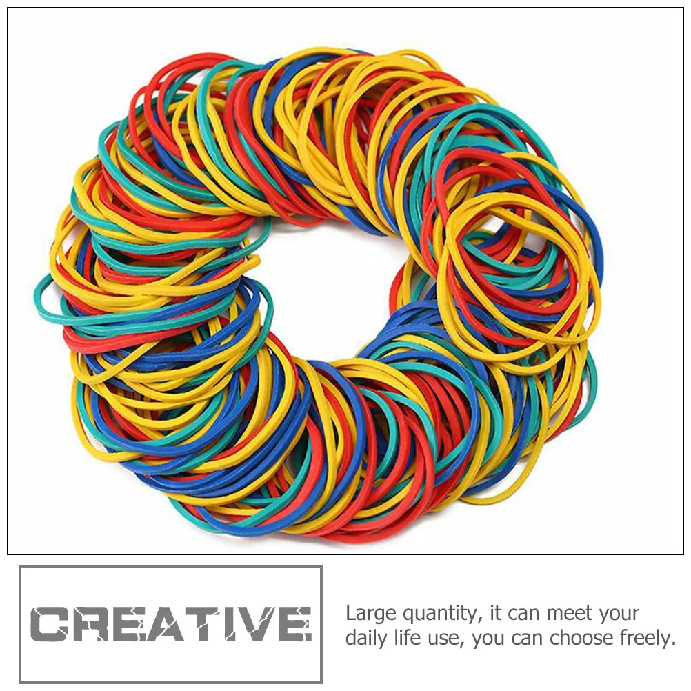 1Set Colorful Rubber Bands Natural Rubber Elastic Bands Thickened Heavy Duty Household Office Supplies Binding view 6