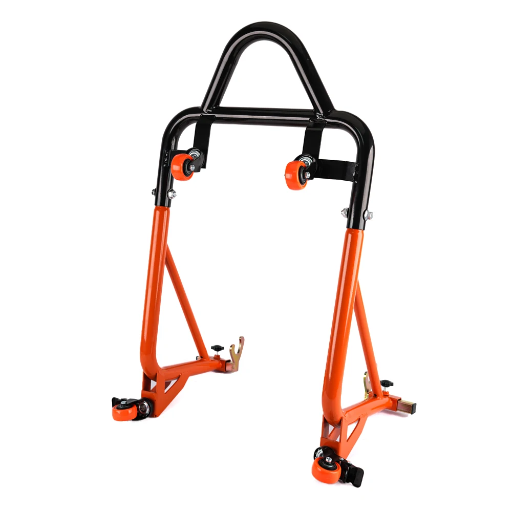 Motorcycle Rear Wheel Support Stand Universal Motorcycle Lift Stand With Swivel CasterTire Repairing Tool