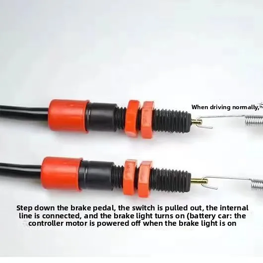 دراجة ثلاثية العجلات مفتاح فرامل القدم دراجة كهربائية الفرامل الربيع التبديل للدراجات النارية E-سكوتر #2