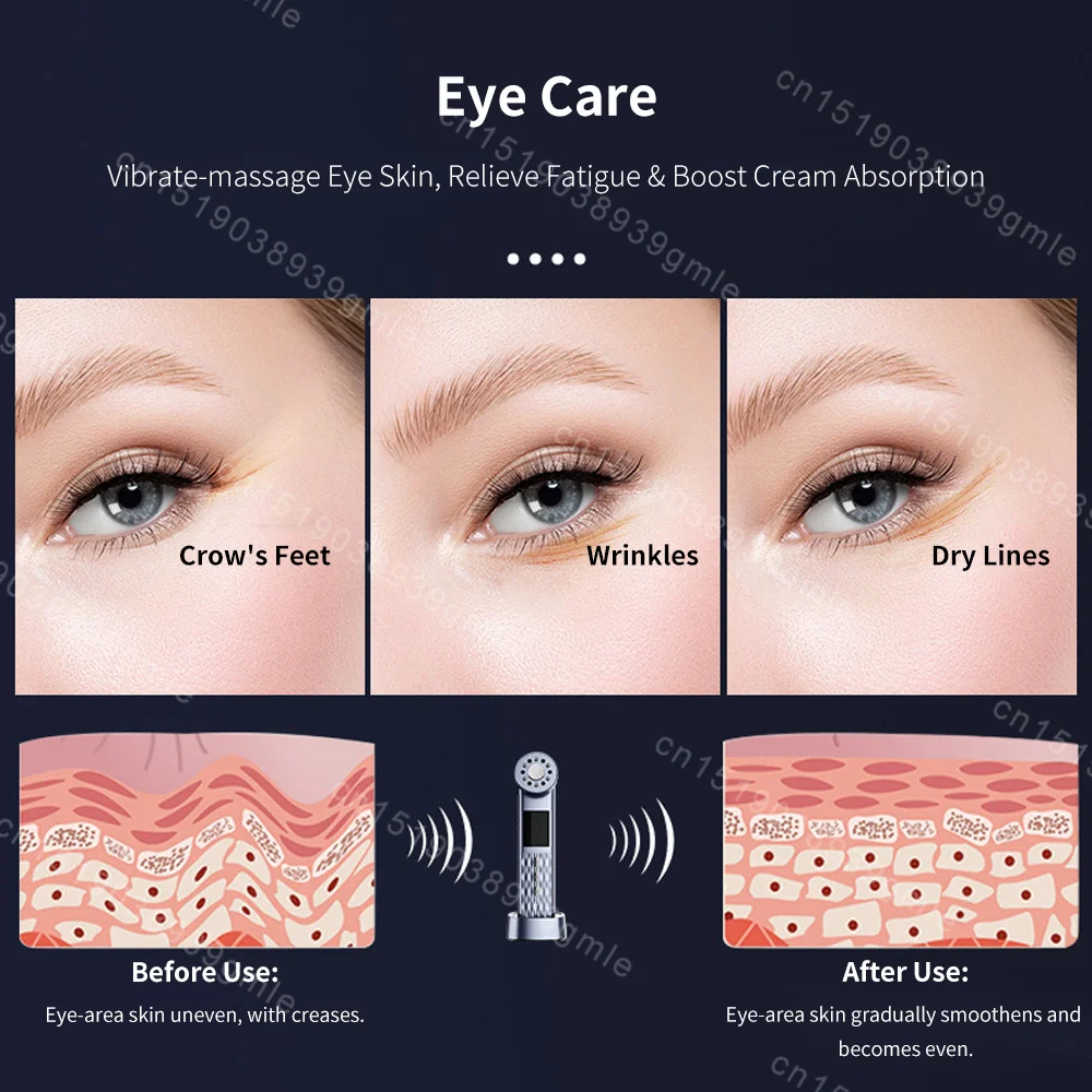 4 Colors Photon Facial Massager Microcurrent Face Lifting Chin Eye Anti Wrinkle Skin Rejuvenation Uitrasonic Ice Beauty Machine