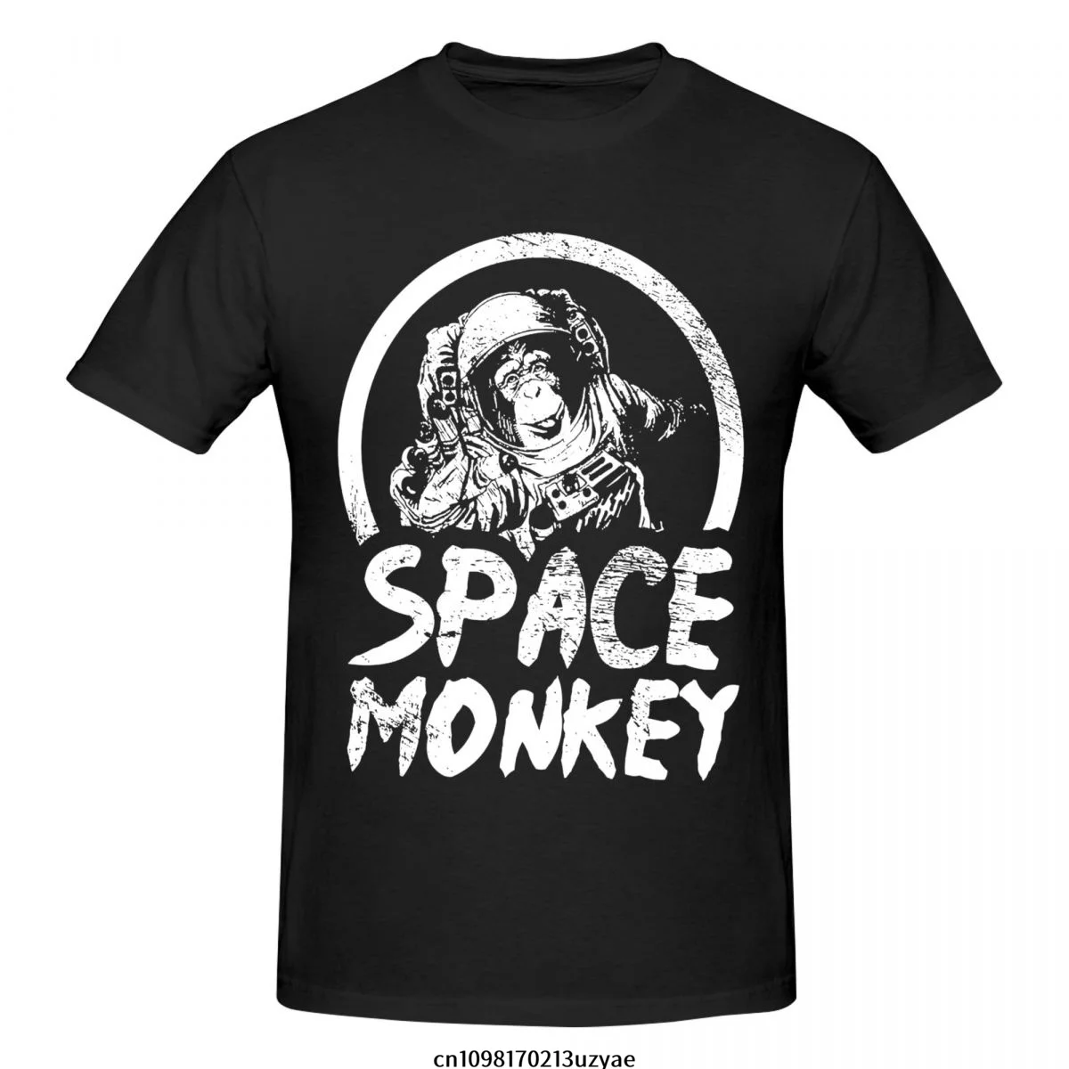 

Футболка с изображением космонавта обезьяны, мужская модная футболка, хлопковая футболка, топы, футболки с коротким рукавом