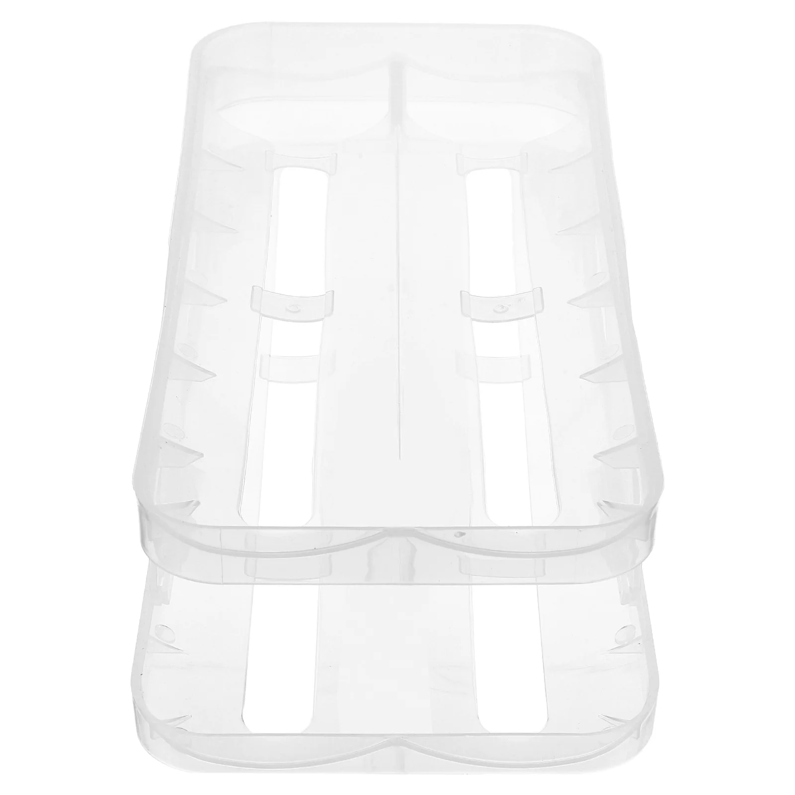 

Egg Storage Rack Keeper for Fridge Container Holder Refrigerator Kitchen Crate Plastic Countertop Bin Clear Tray