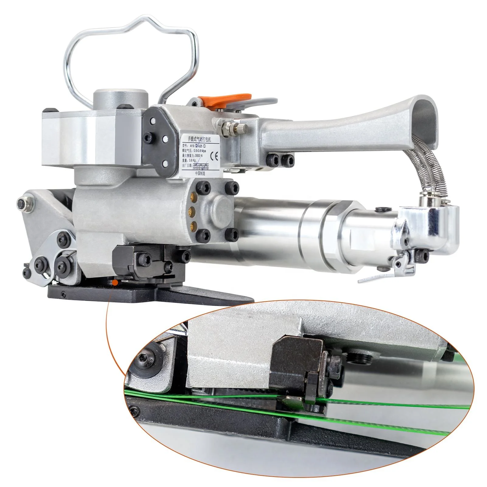 High Tension Portable Handheld Plastic Steel Strapping Machine Pneumatic Machine Strapping Machine Baler