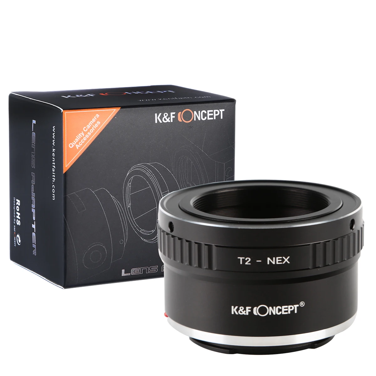 

K&F Concept T2 to Sony E Lens Adapter for T2 Mount Lens to Sony E a5000 a6000 a6400 A7C A7C2 A1 A9 A7S A7R2 A73 A7R4 A7R5