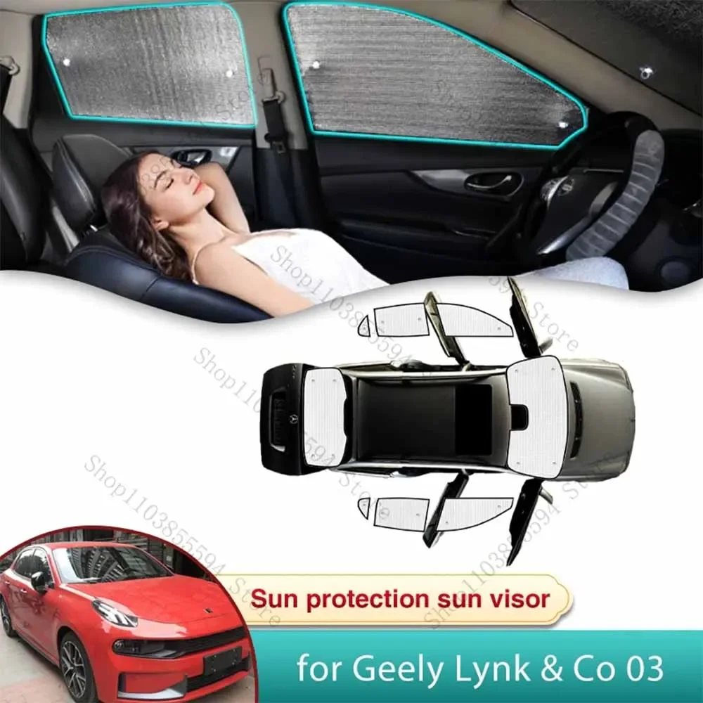 

Full Car Sun Shade for Geely Lynk & Co 03 03+ 2018 2019 2020 2021 2022 2023 2024 Auto Sunshade Windshield Privacy Shading Window