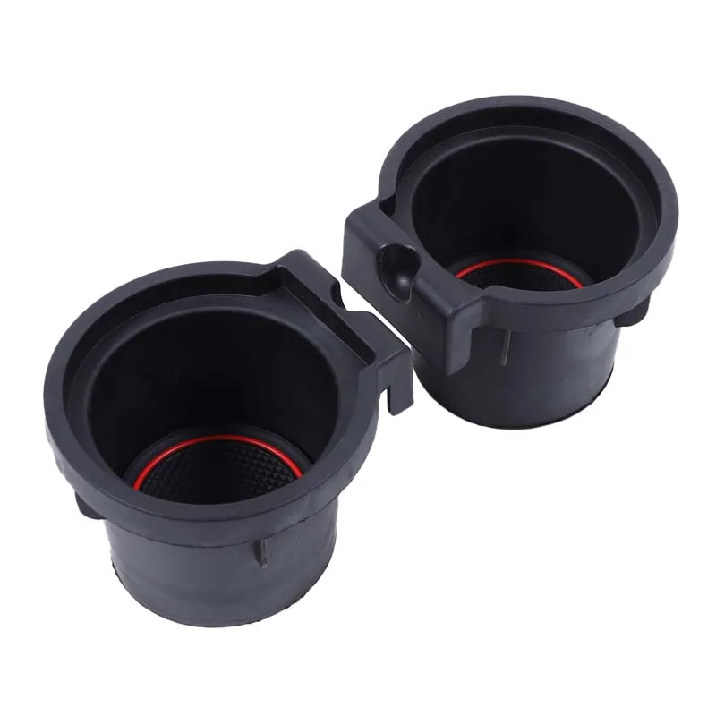 For Nissan Frontier 2005-2019 Car front drain cup holder ABS Black Auto Accessories 2 Pcs 96975ZS00A