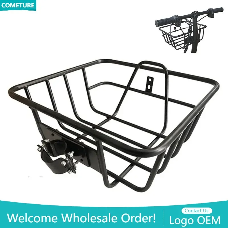 Electric Bicycle Front Basket, Luggage Rack, Front Commuter, Cycling Parts, 20 Inch