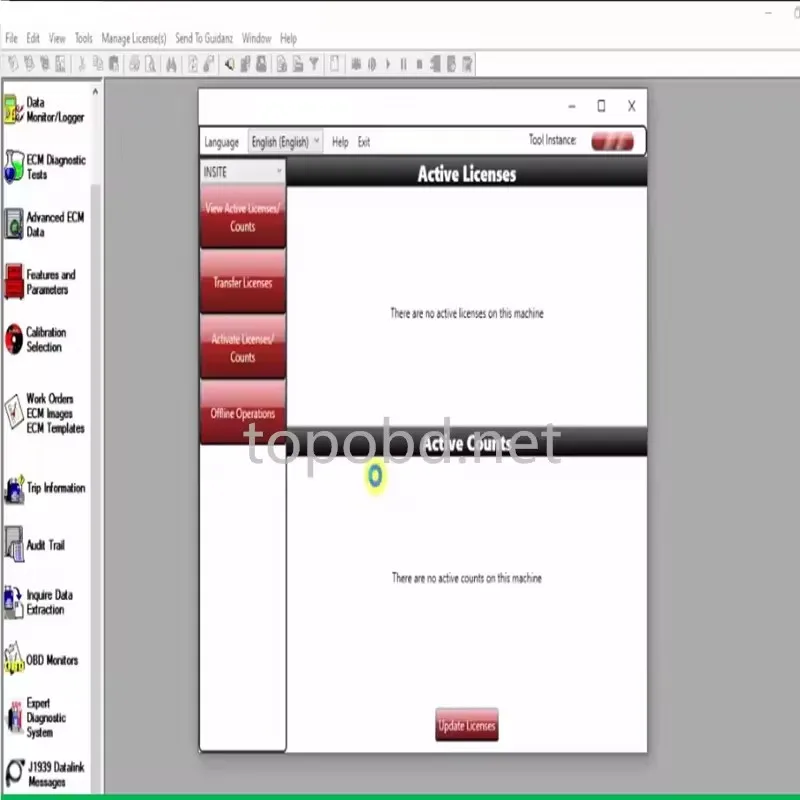 برنامج تشخيص محرك Keygen مجاني من Cummins Insite 8.7 Pro لاختبار رمز الخطأ والتعديل يدعم متعدد اللغات