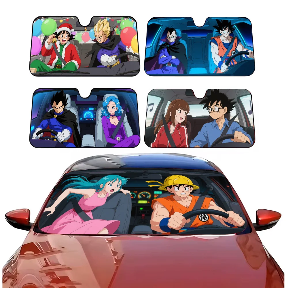 

ANIME DRAGON BALL Car SunShade Windshield Anti-UV Protection Front Sun Shade Cooling Protector for Vehicle Interior