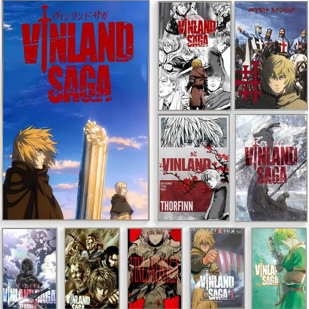 Historical Seinen V-Vinland Saga Poster Classic Wall Art  Home Decor  Peel and Stick Unframed