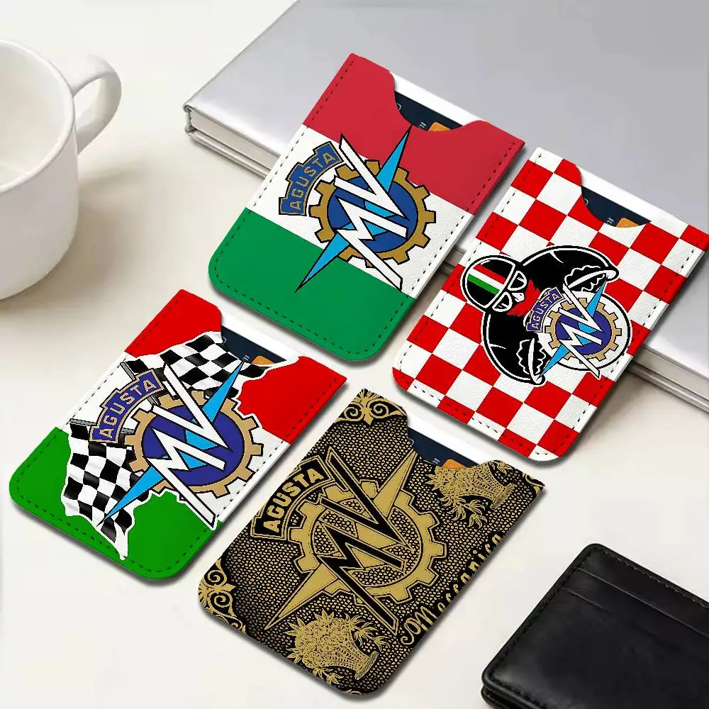 M-Mv agsuta Ultra-Thin Mini Leather Card Holder Wallets for Men Women Lightweight Soft Genuine Leather Credit Card