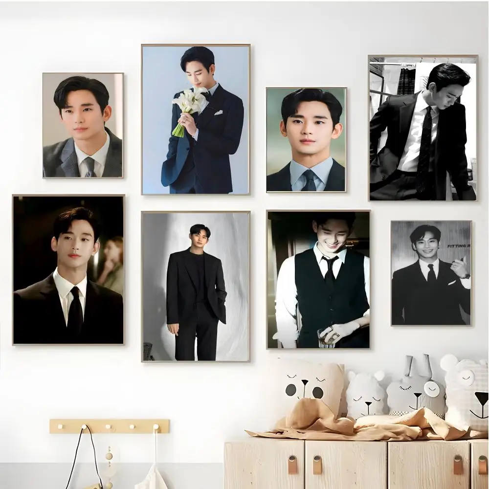Póster de Kim Soo Hyun Do Min Joon, Materiales Estéticos para Póster, Arte de Pared Retro, Decoración de Pared para Dormitorio o Gasolinera