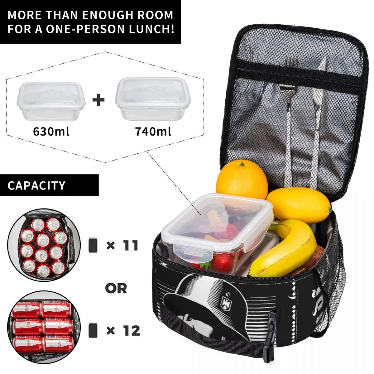 Das Reich Kommt Wieder Insulated Lunch Bag For Office Landser Rock Band Storage Food Boxes Portable Thermal Cooler Lunch Boxes